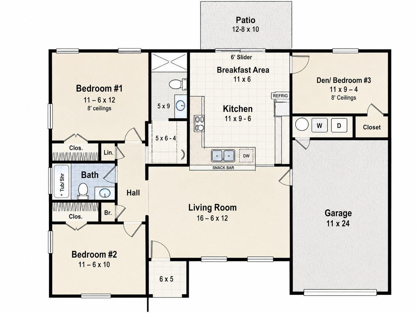 The Egret floor plan