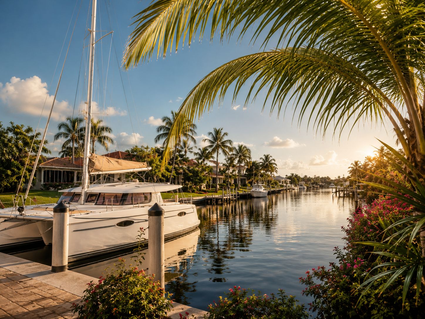 Waterfront homes along a Punta Gorda canal